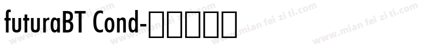 futuraBT Cond字体转换